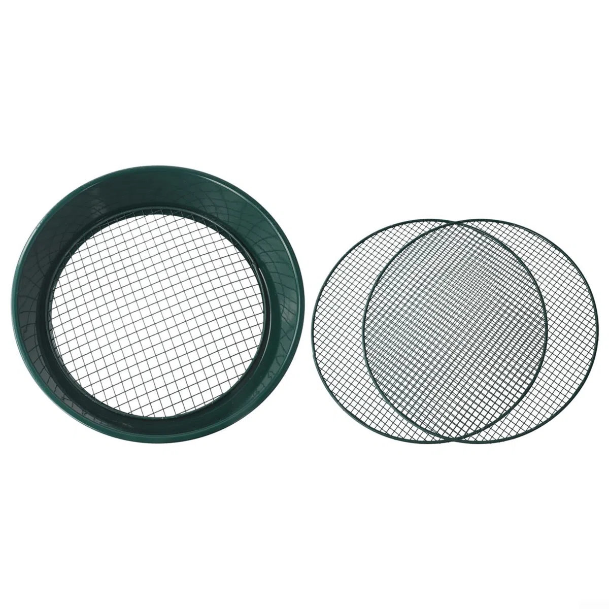 Tamiz de malla intercambiable para jardinería, tamaños de 12 mm, 9 mm, 6 mm para un fácil manejo y separación de desechos