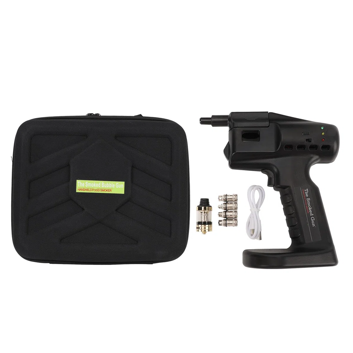 Ahumador de Cócteles de Mano, Kit de Infusor para Ahumador de Whisky, Ahumador de Mano para Fumar en Frío, Fabricante Portátil de Burbujas para Hacer Burbujas y Humo