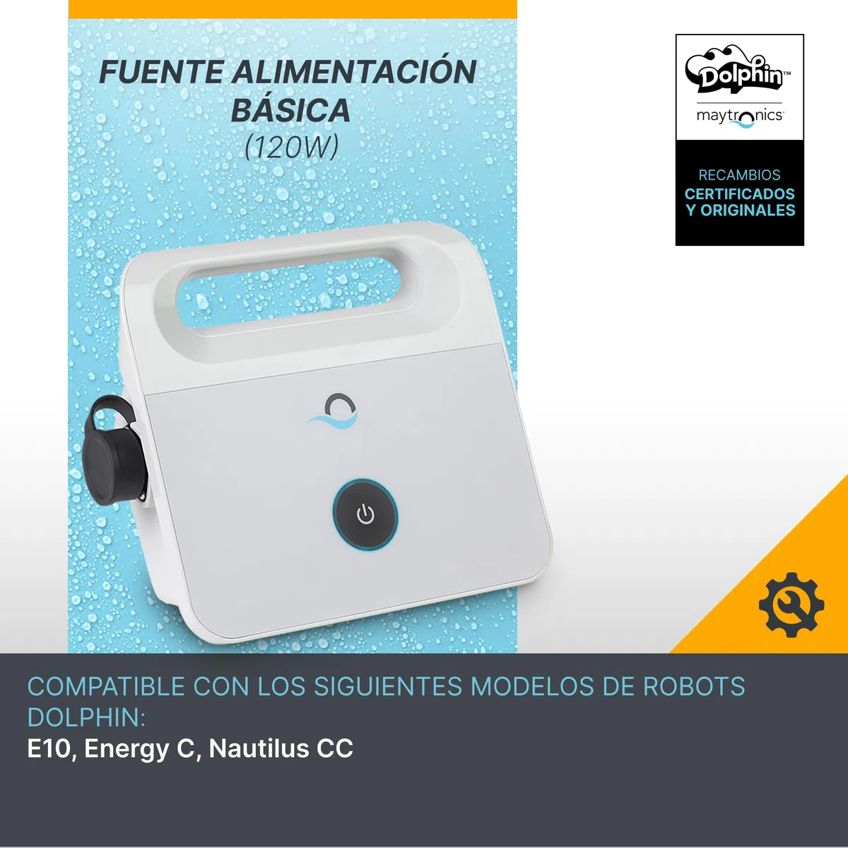 Dolphin Piezas de Recambio Originales - Fuente alimentación básica - Ref. Maytronics: 99956032-ASSY