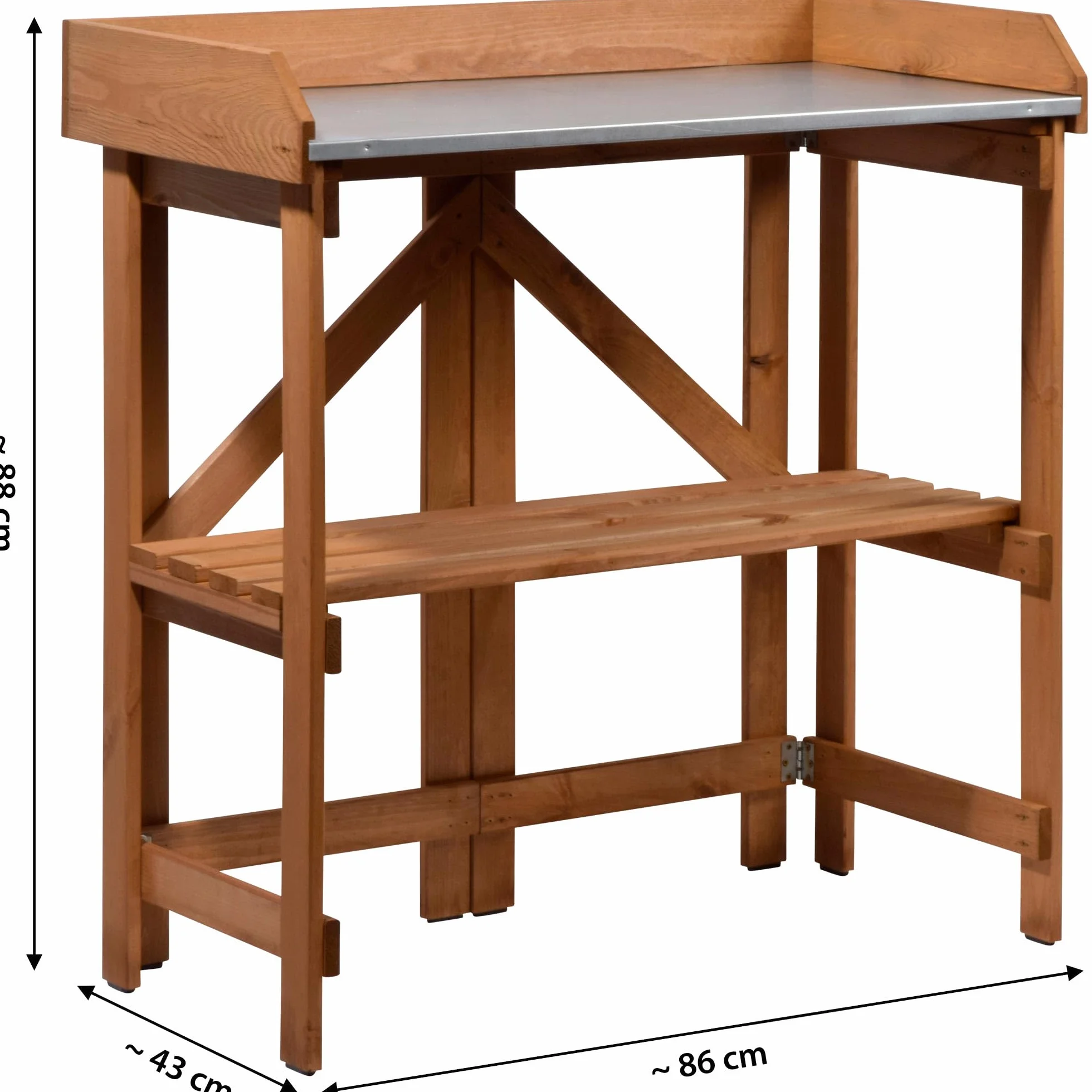 dobar 29053FSC - Mesa de germinación para invernaderos, Color marrón