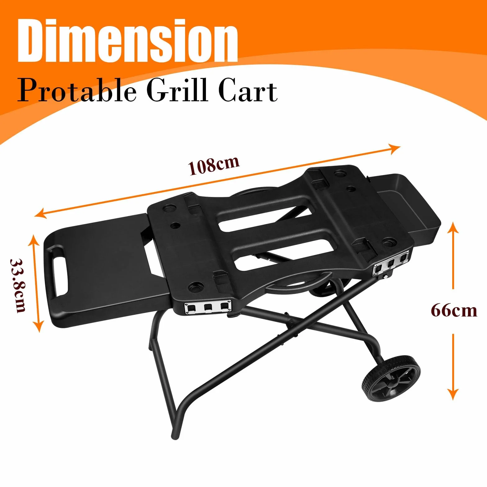 GFTIME Soporte de parrilla para Ninja Woodfire, carrito plegable para Ninja OG701, Traeger Ranger, para Pit Boss, Blackstone Griddle