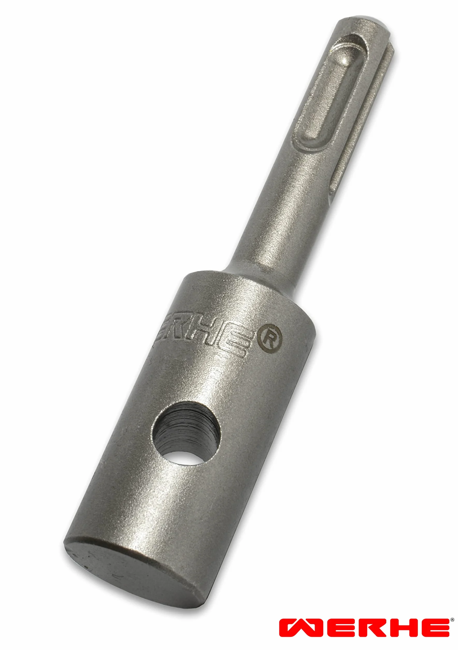 Juego de barrena de tierra WERHE Ø60mm, 80cm de largo con adaptador SDS Plus – Utilizable con un taladro SDS Plus normal, ideal para vallados y jardín