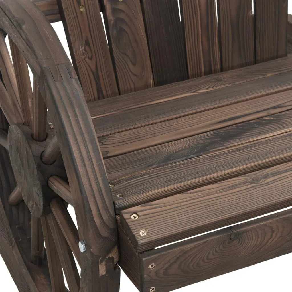 vidaXL Sillón de Jardín Adirondack, Tumbona con Respaldo Reposabrazos, Silla de Picnic, Mueble para Patio Terraza, Madera Maciza de Abeto