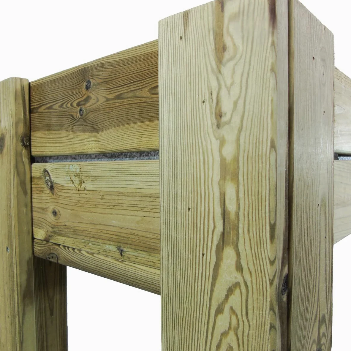 Mesa de Cultivo de Madera con Cajón de 20 cm de Profundidad, Tratada para Exterior - VidaHuerto (200x80x80 cm)