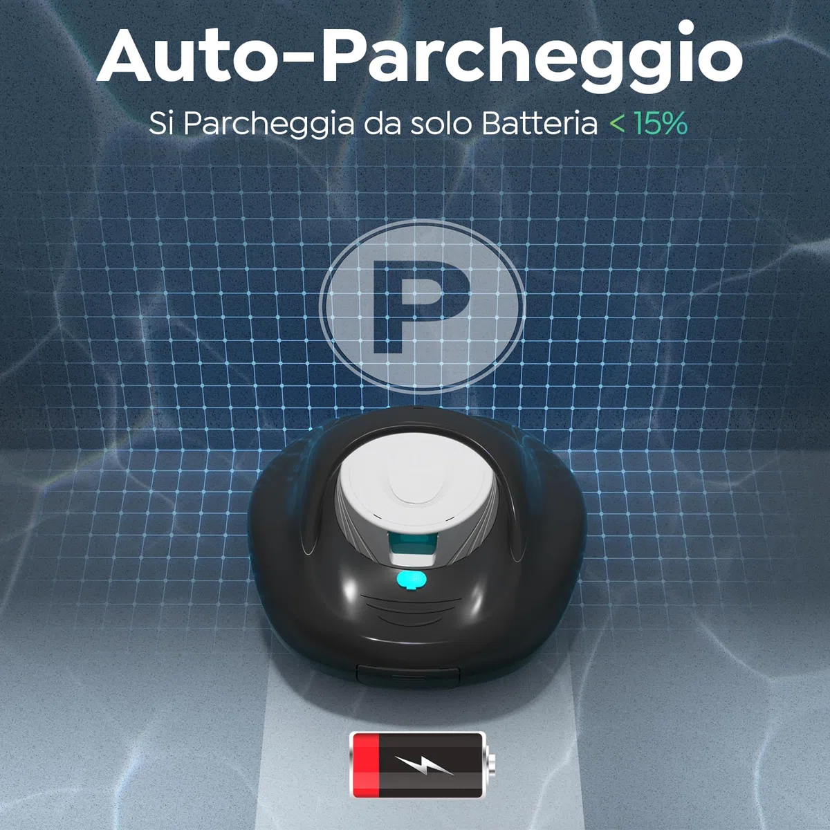 Robot Limpiafondos Piscina, Limpieza Potente de 130 Minutos, Carga Rápida en 2,5 Horas, Motor de Doble Tracción, Ideal para Piscinas de Fondo Plano de hasta 80 m²(Blanco y negr)