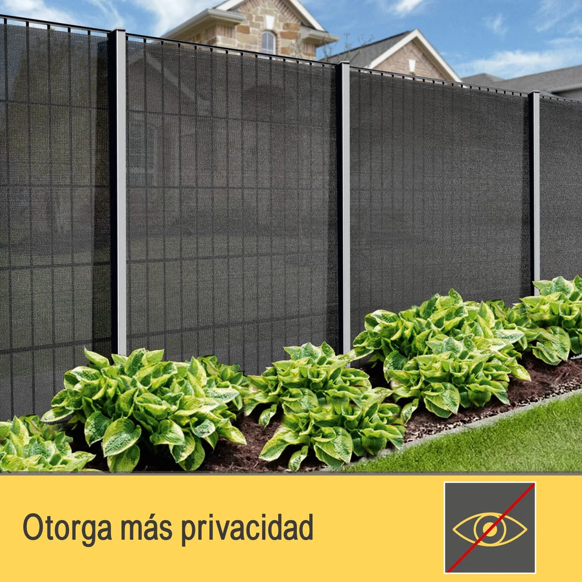 Sol Royal Malla Ocultacion Jardin Exterior 25m x 1,8m - Malla sombreo 165 g/m² - Tela Ocultacion Antracita para Jardín, Huerto, Balcón y Vallas - SG80