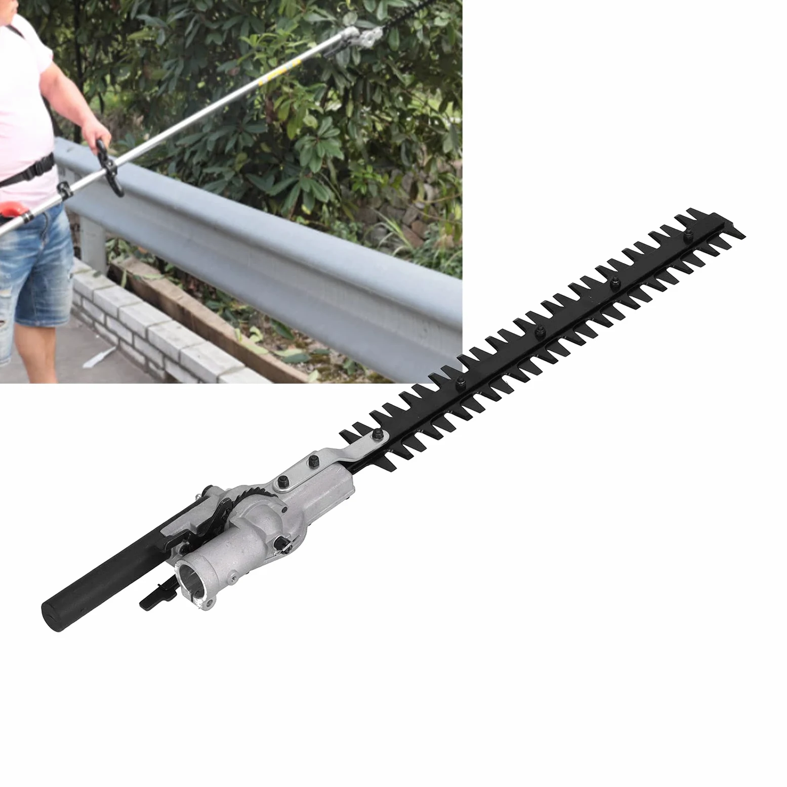 HEEPDD Cabezal de Corte de Setos, Portátil, 26 Mm, 9 Dientes, Cabezal de Corte de Setos con Orificio Redondo para Podar Setos