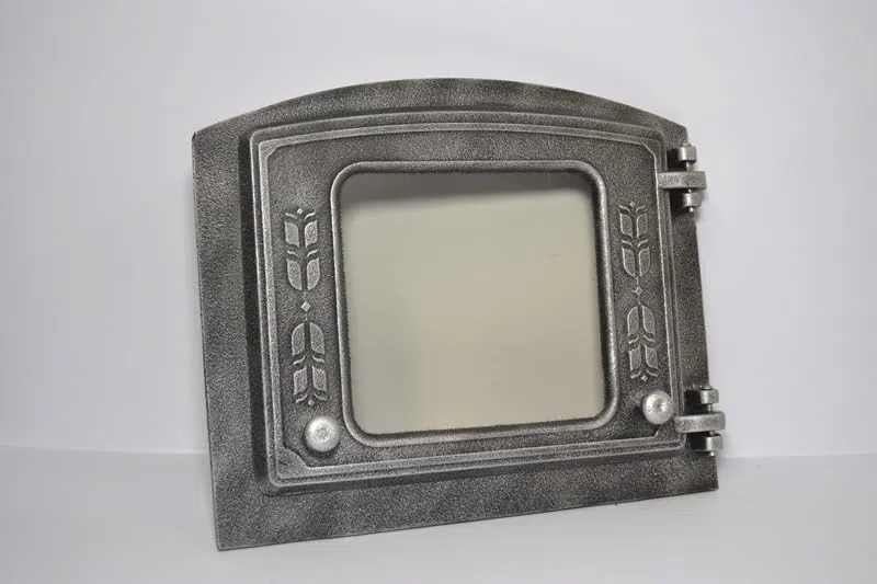 Euro SEZAM DZP18 DZP18-37 x 31 cm - Puerta para Horno de Piedra y Pizza - Diestros - Hierro Fundido