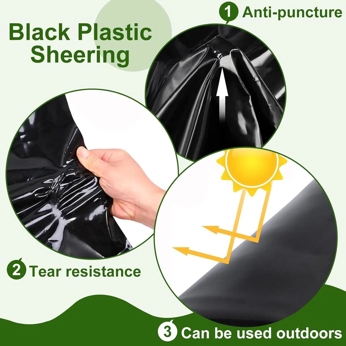 Revestimiento De Epdm De Alta Resistencia para Estanques: Lámina De Caucho Duradera para Estanques Exteriores, Cascadas Y Peces Koi, Capa Base Impermeable Y Película De 6x8m(19.7x26.2ft)