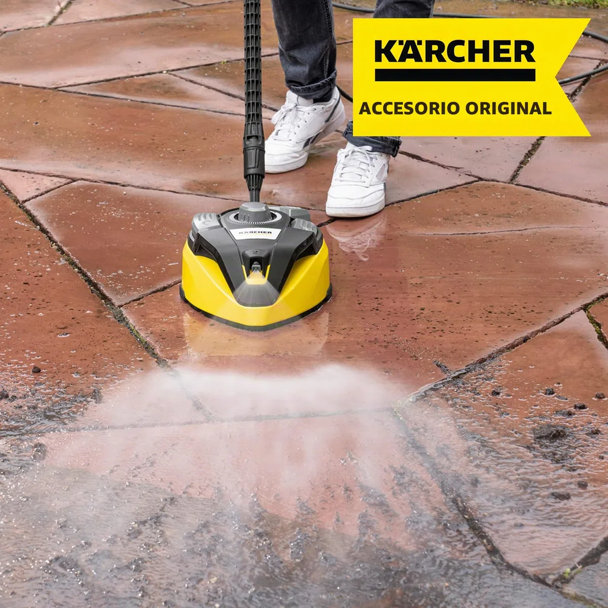 Kärcher T-Racer T 7 Plus limpiadora de Superficies, para la Limpieza efectiva de Grandes Superficies y sin Salpicaduras, Accesorio Adecuado para Hidrolimpiadoras K 4 a K 7 de Kärcher