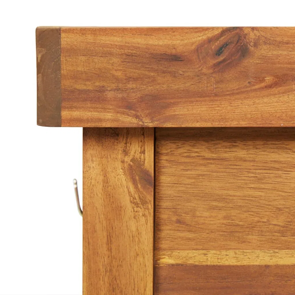 vidaXL Mesa de Cultivo de Jardín Tablero de Zinc Macetas con Estante Guardar Tierra Herramientas Usos Decorativos Madera Maciza de Acacia