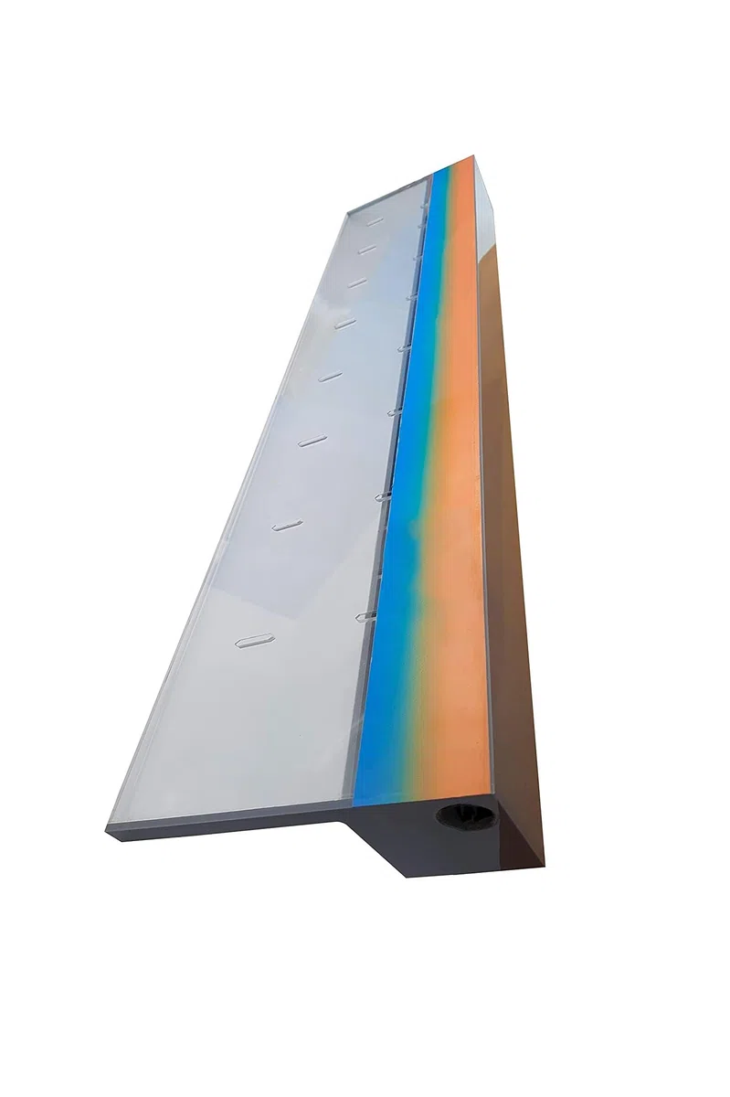 Cascada Acrílica empotrable para Piscina SIN LED, Lamina de Agua de Varios tamaños (60 cm lengüeta 10 cm)