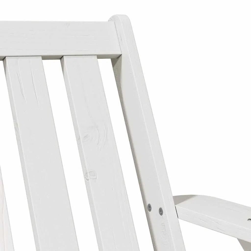 vidaXL Sillas de jardín Adirondack 2 uds Blanco 75x77x77 cm, Silla de jardín, Asiento de jardín, Asientos para Exteriores, Silla de Relax