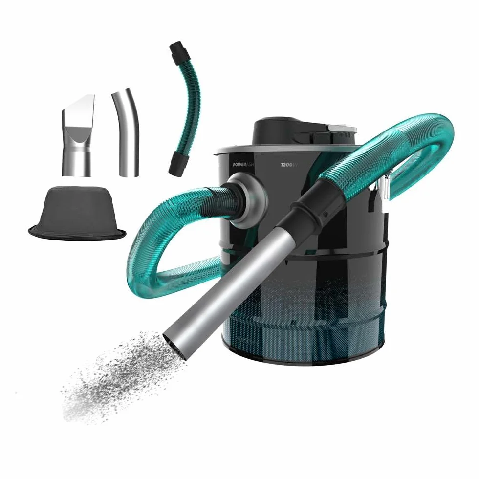 Cecotec Aspirador de Cenizas de 20L Conga Ash 4000 Home. 1200W de Potencia, Poder de Succión 18kPa, Tubo con Recubrimiento Metálico, Filtro con Malla Metálica, Boquilla de 38mm