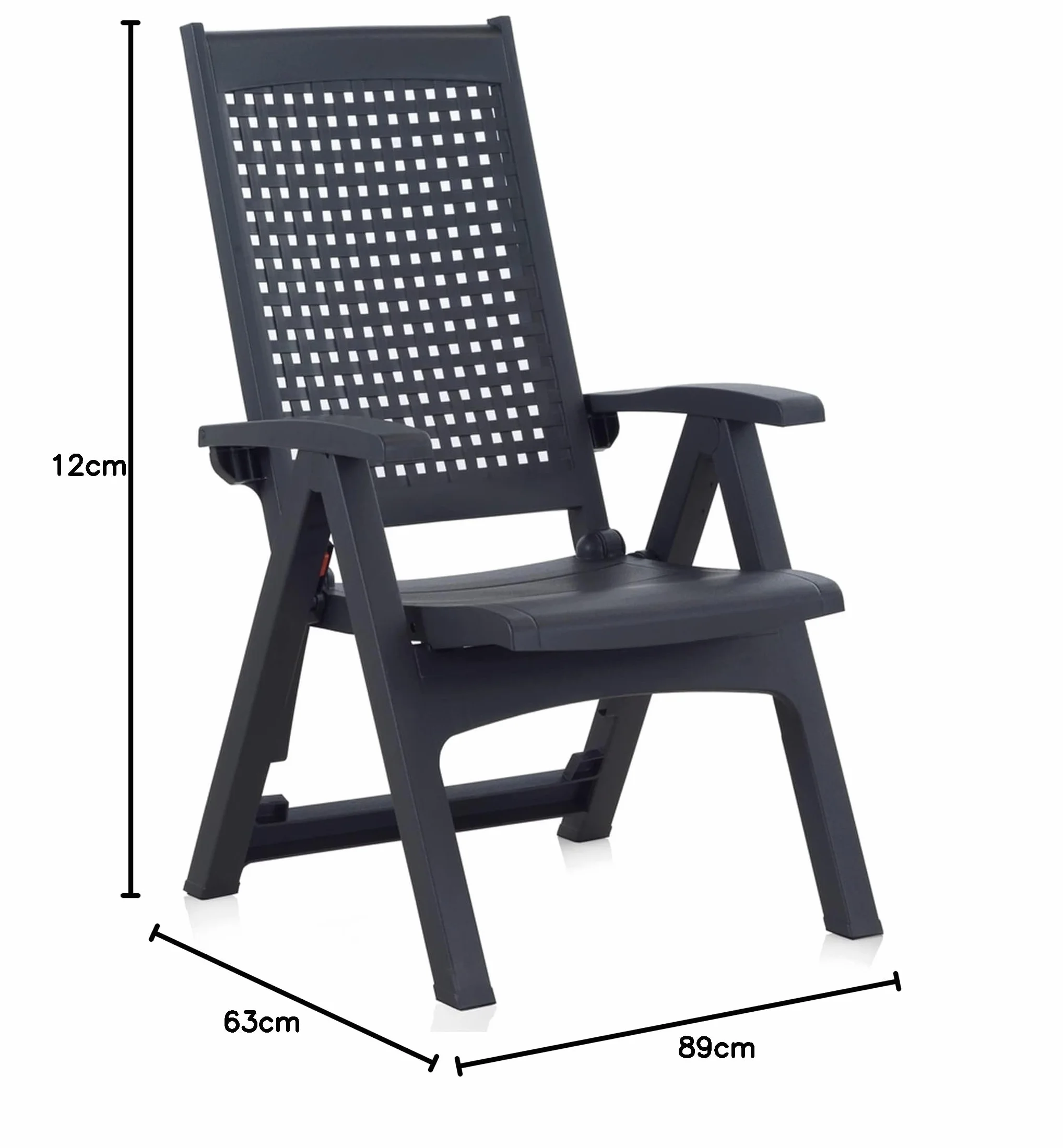 SP Berner Sillón multiposición Metal Antracita