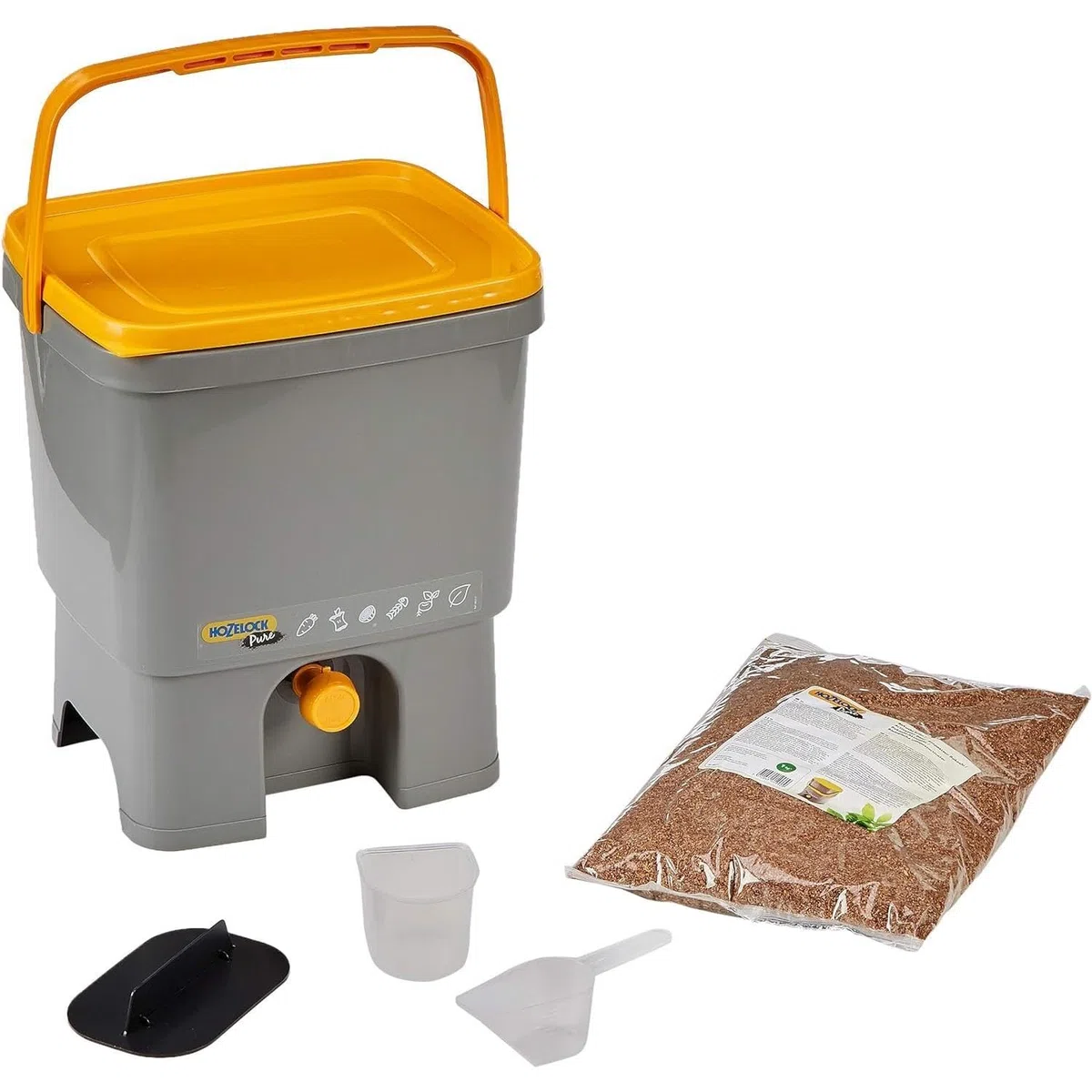 Compostador Bokashi 16 litros + 1 kg de activador Bokashi Hozelock