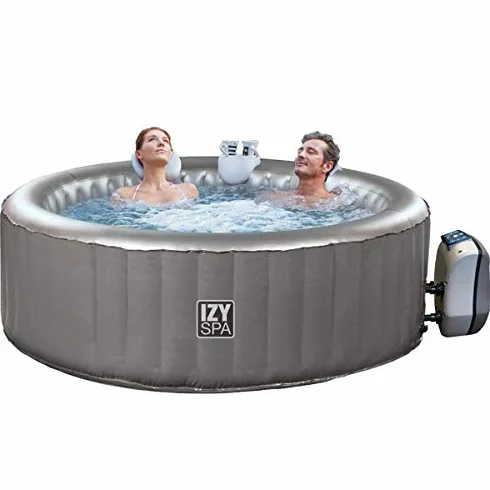 NETSPA IZY - Pack de spa hinchable, 2+1 lugares, incluye lona para el suelo y cobertor SPARO