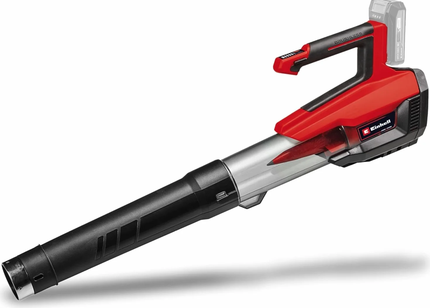 Einhell Soplador de Hojas con batería GP-LB 18/200 Li E-Solo Power X-Change (Iones de Li, 18V, Motor sin escobillas, regulación de Velocidad, tecn. de Ventilador axial, sin batería ni Cargador)