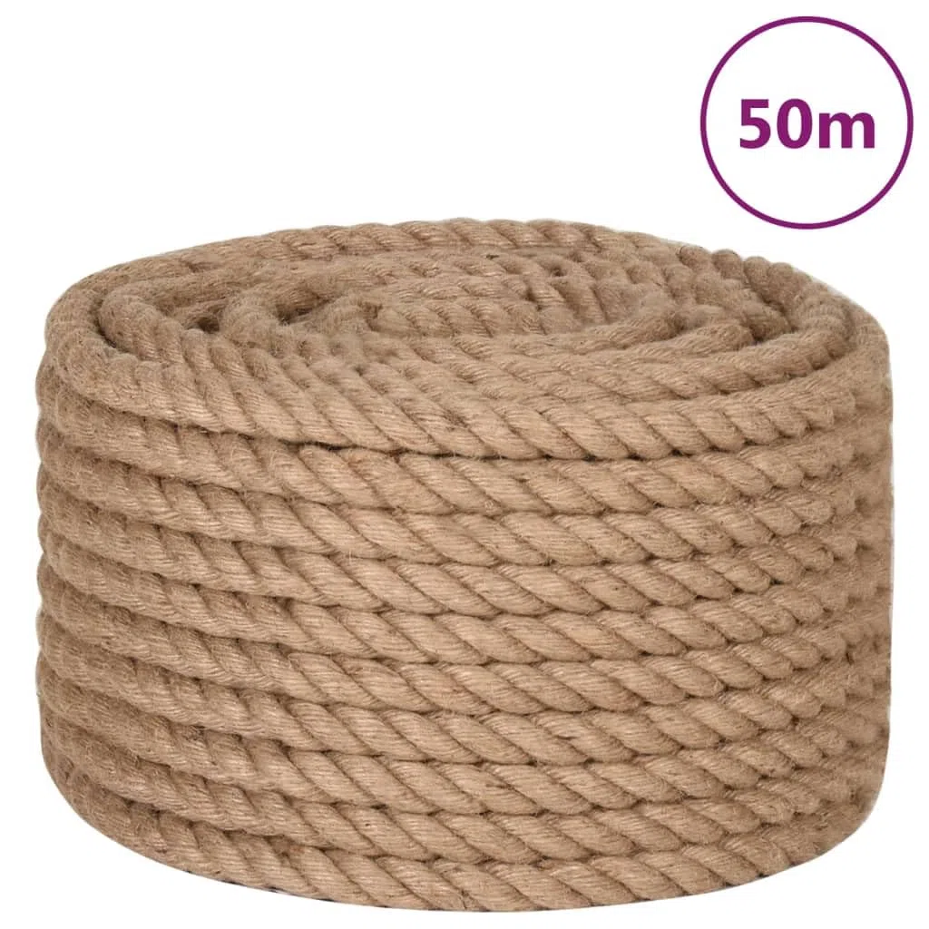 vidaXL Cuerda 100% yute 20 mm 50 m