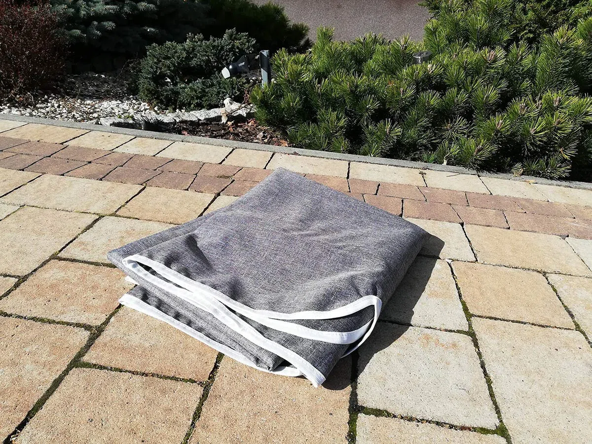 Universal Techo Solar para balancín Toldo tamaño 200 x 120 cm Fundas para balancines Toldo de Repuesto para Columpio de jardín Lino [101]