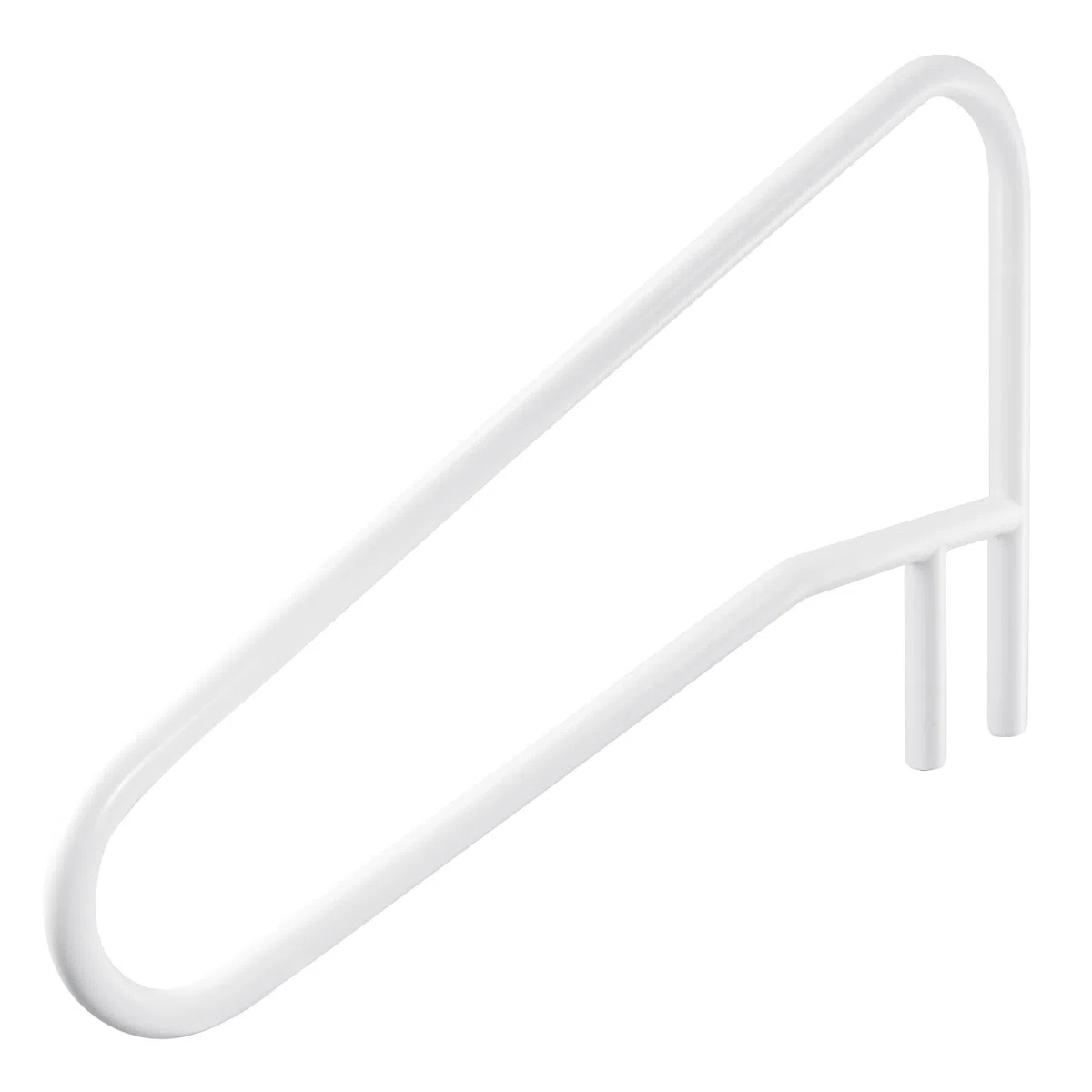 VEVOR Barandilla para Piscina, Carga de 100 kg, Acero Inoxidable, Soldadura sin Juntas, Montaje Empotrado o Sobre Base, para Piscinas, Parques Acuáticos y Spas, 1371 x 48 x 813 mm, Blanco Crema