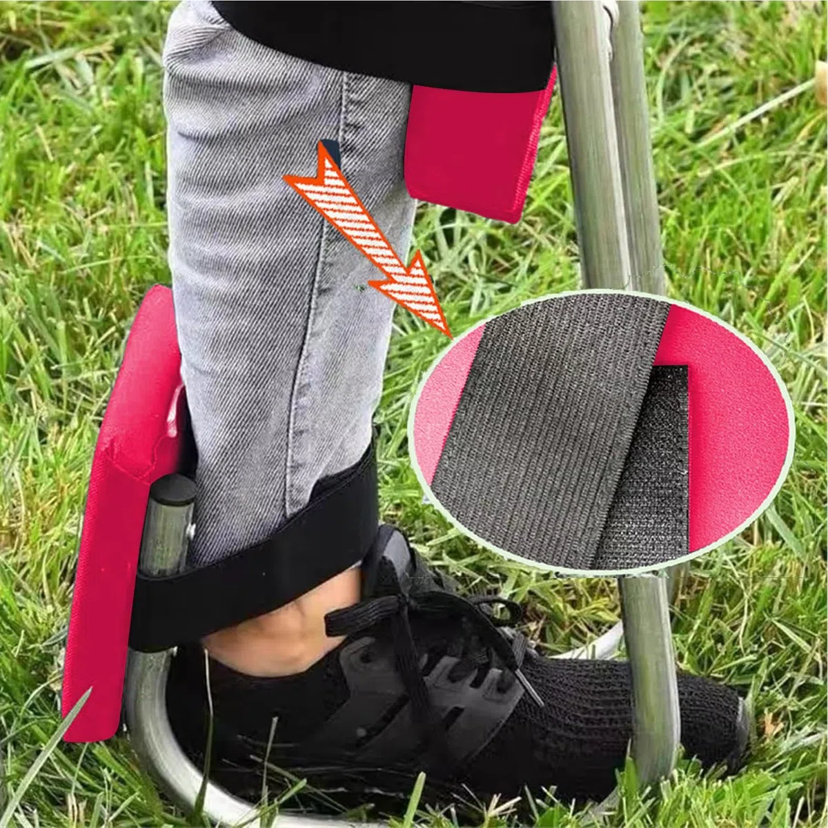 Asiento de jardín y Banco para Rodillas Plegable de Acero Inoxidable Herramienta de jardinería, Soporte ergonómico para el Tobillo, Asiento de Rodillera para jardinería, Asiento de Rodilla para