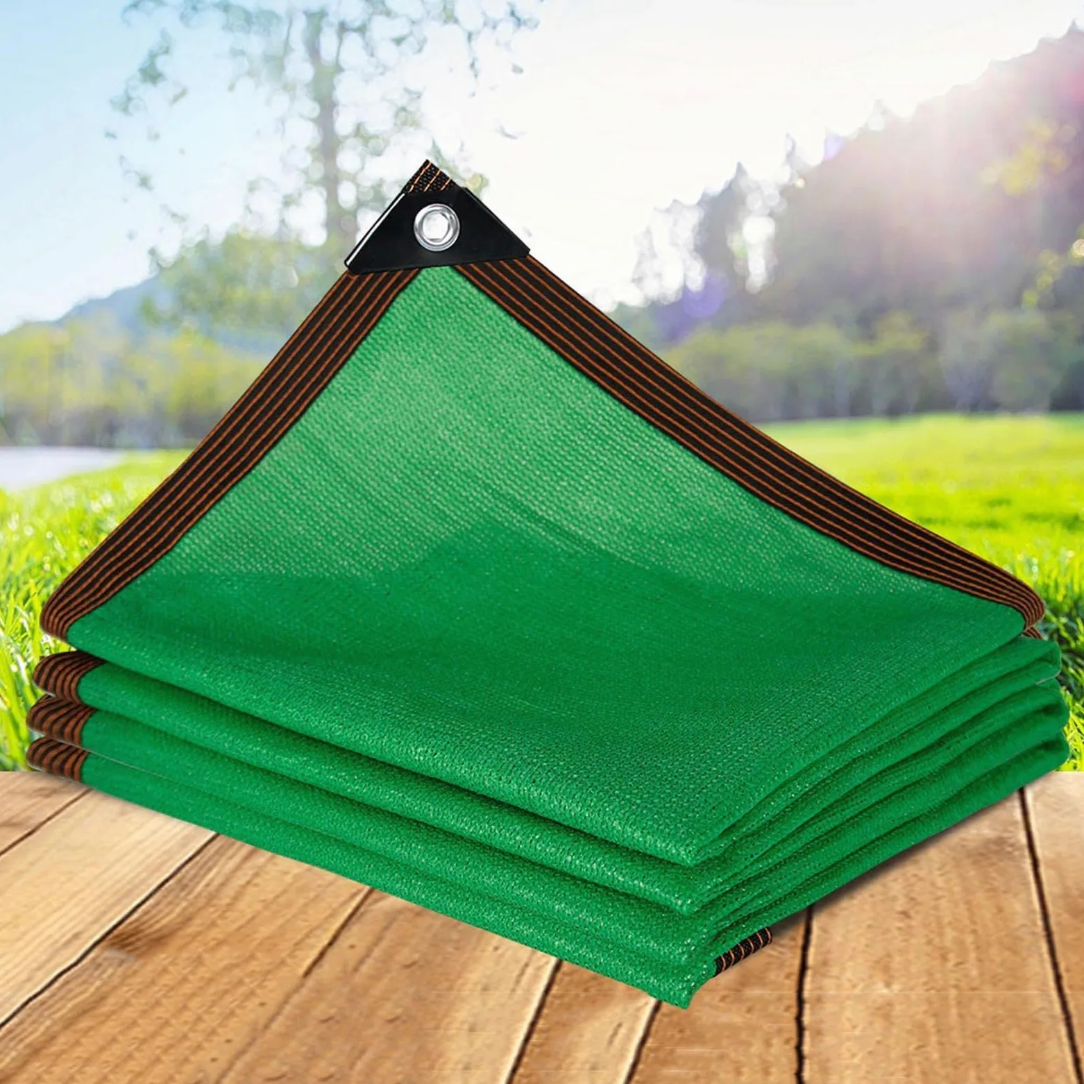 Malla De Sombreo Verde,Tela De Sombreo Para Plantas,Red De Sombra 90% Protección Solar,Lona De Malla Sombreadora Con Ojales,Toldo,Para Invernadero De Jardín,Personalizable,Green-6x8m(19.7*26.2ft)