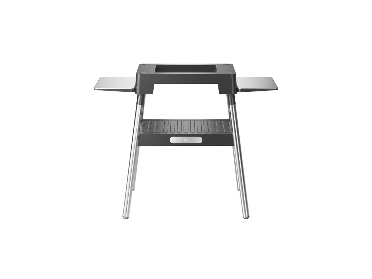 WMF Lono - Base para barbacoa de 92,7 x 75,0 x 43,8 cm, estable y segura, estantes laterales plegables, compatible con la parrilla Lono Master y la parrilla de mesa Lono plana y acanalada, cromargan