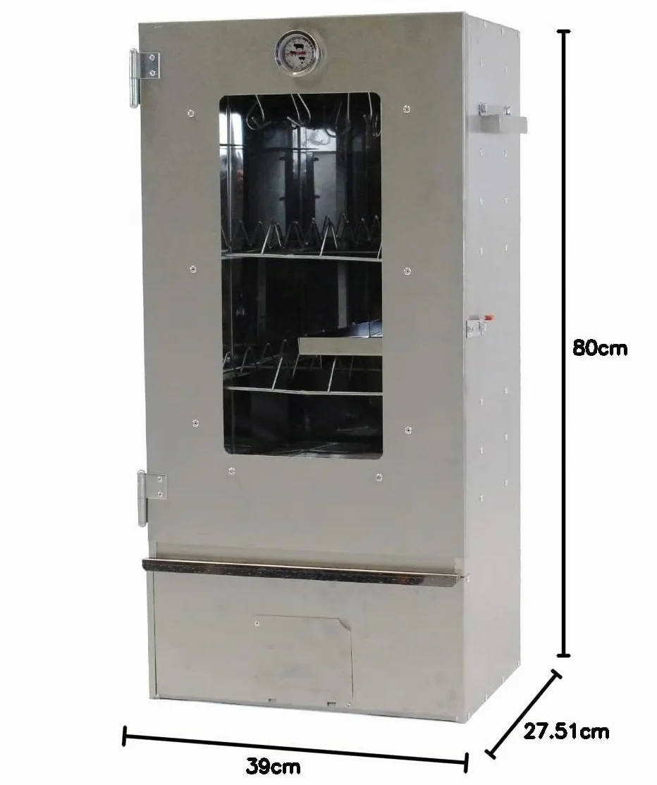 Ahumador XL – Horno para ahumar con 3 plantas y termómetro – envío gratuito