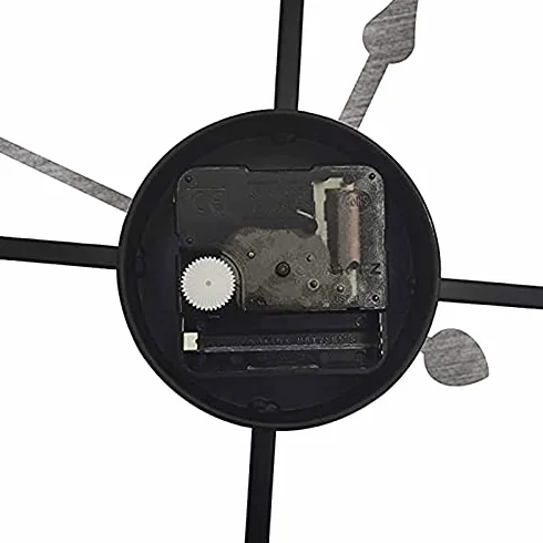 Reloj de pared para exteriores, diseño de esqueleto silencioso, hierro forjado impermeable para uso en jardín, números romanos para una fácil lectura