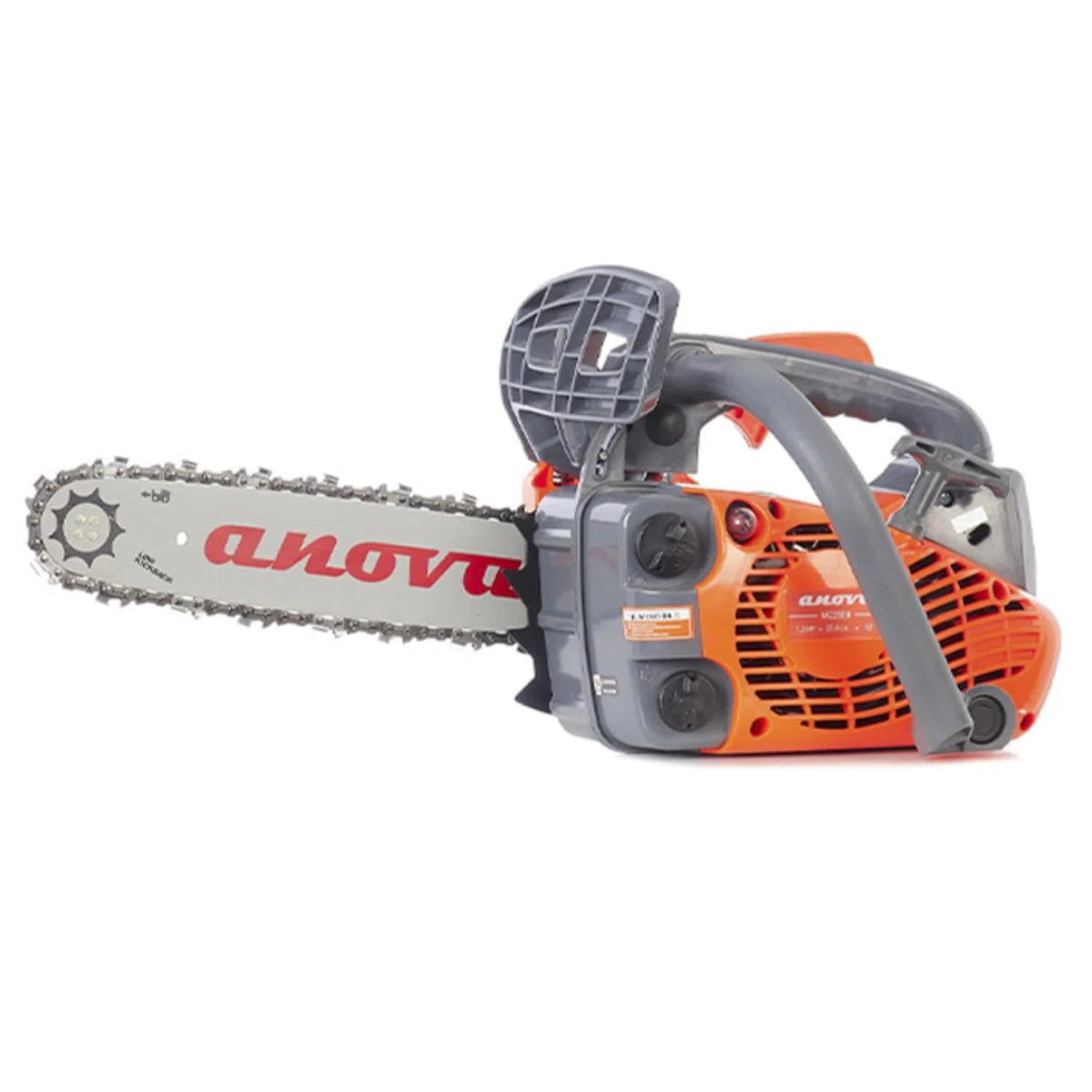 ANOVA - Motosierra a GASOLINA | 1 HP - 0,8 KW | 25,4 CC | 3,2 KG | Espada 12" - 30 CM - 3/8" BP | Arranque Manual | Para Tala, Poda y Corte de Madera en Jardín y Trabajos Forestales | Diseño Robusto