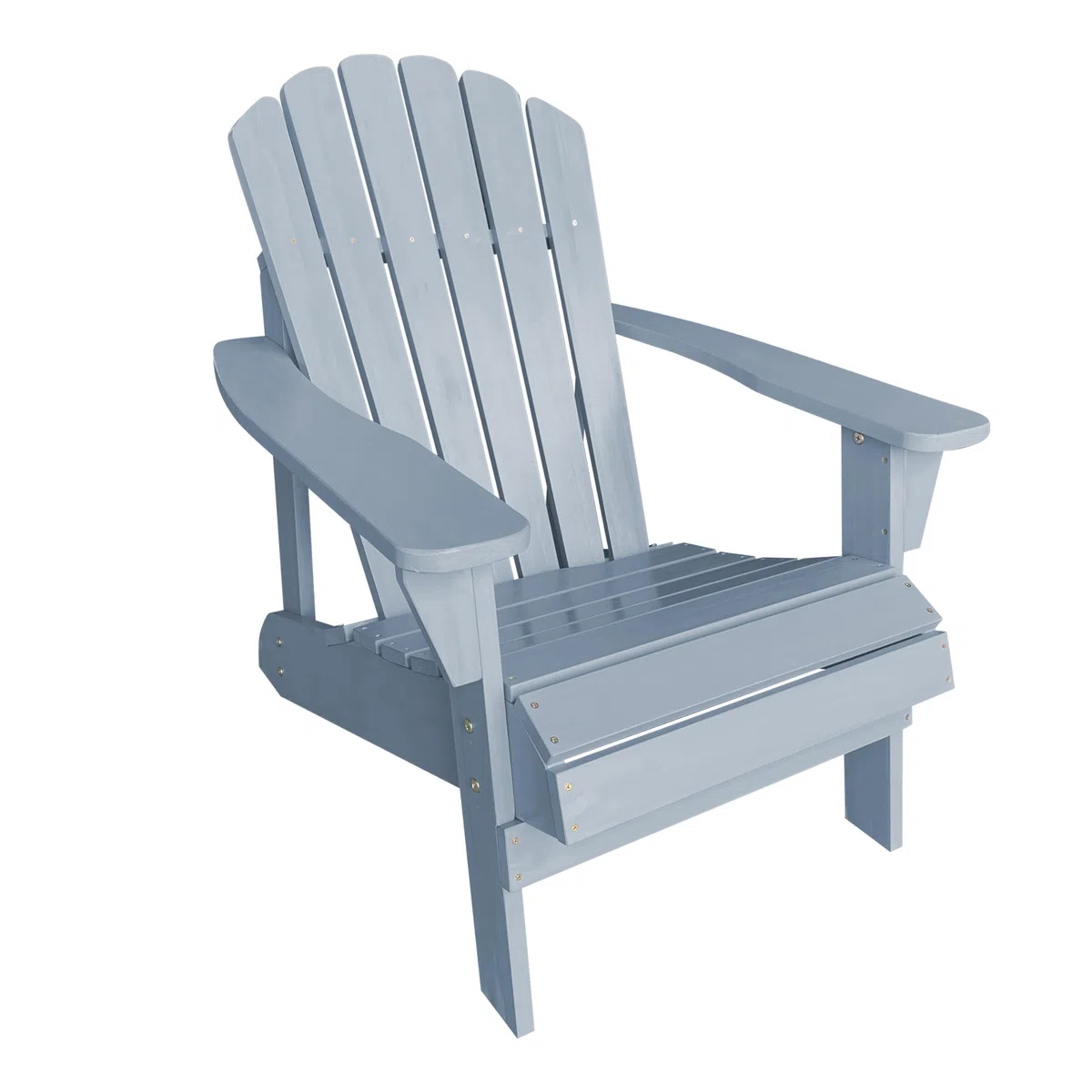 AXI Carmen Silla Adirondack, Silla Jardin Madera, Gris| Silla Jardin, Silla Terraza 1 Persona/Silla Exterior | Sillon Terraza Respaldo Alto 90 x 78 x 93 cm 14 kg.