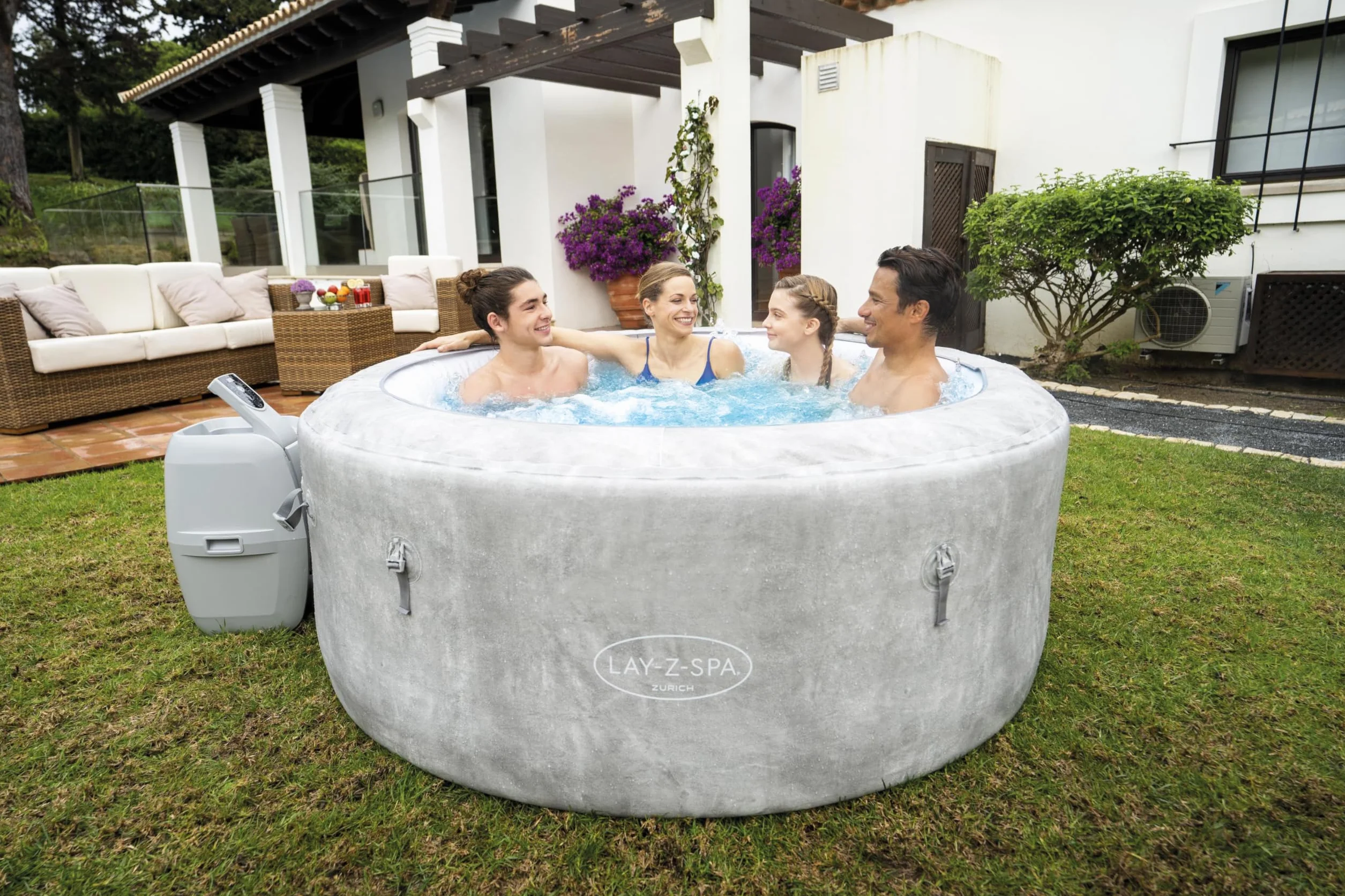 MAURER - Piscina SPA Lay-Z SPA Zurich Ø 180x66 cm. 120 Airjet