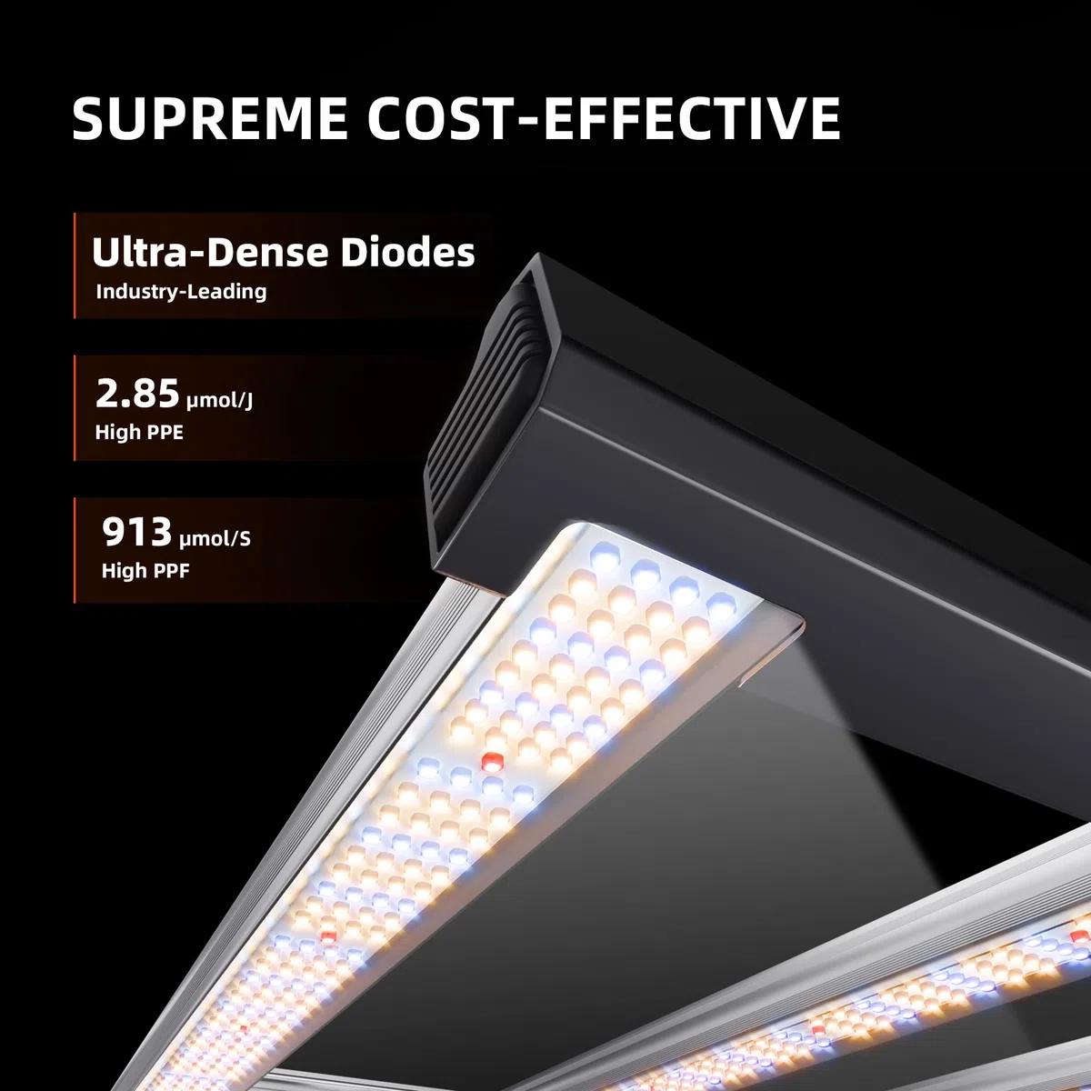Spider Farmer G4500 Luz de Crecimiento Led 320w, Control Remoto por App, Bridgelux diodes, Led Luz de Crecimiento de Espectro Completo, para tienda de cultivo de 140x70 cm