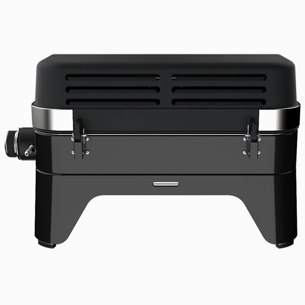 Campingaz Attitude 2go Barbacoa de gas | Parrilla de mesa a gas | Barbacoa portátil para balcón y camping | Con termómetro y parrilla de hierro fundido | Funciona con botellas de gas estánda