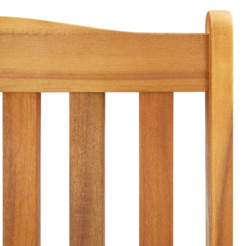 vidaXL Mecedora Silla Sillón Patio Jardín Exterior Hogar Salón Comedor Habitación Porche Balancín Suave Estable Madera Maciza de Acacia