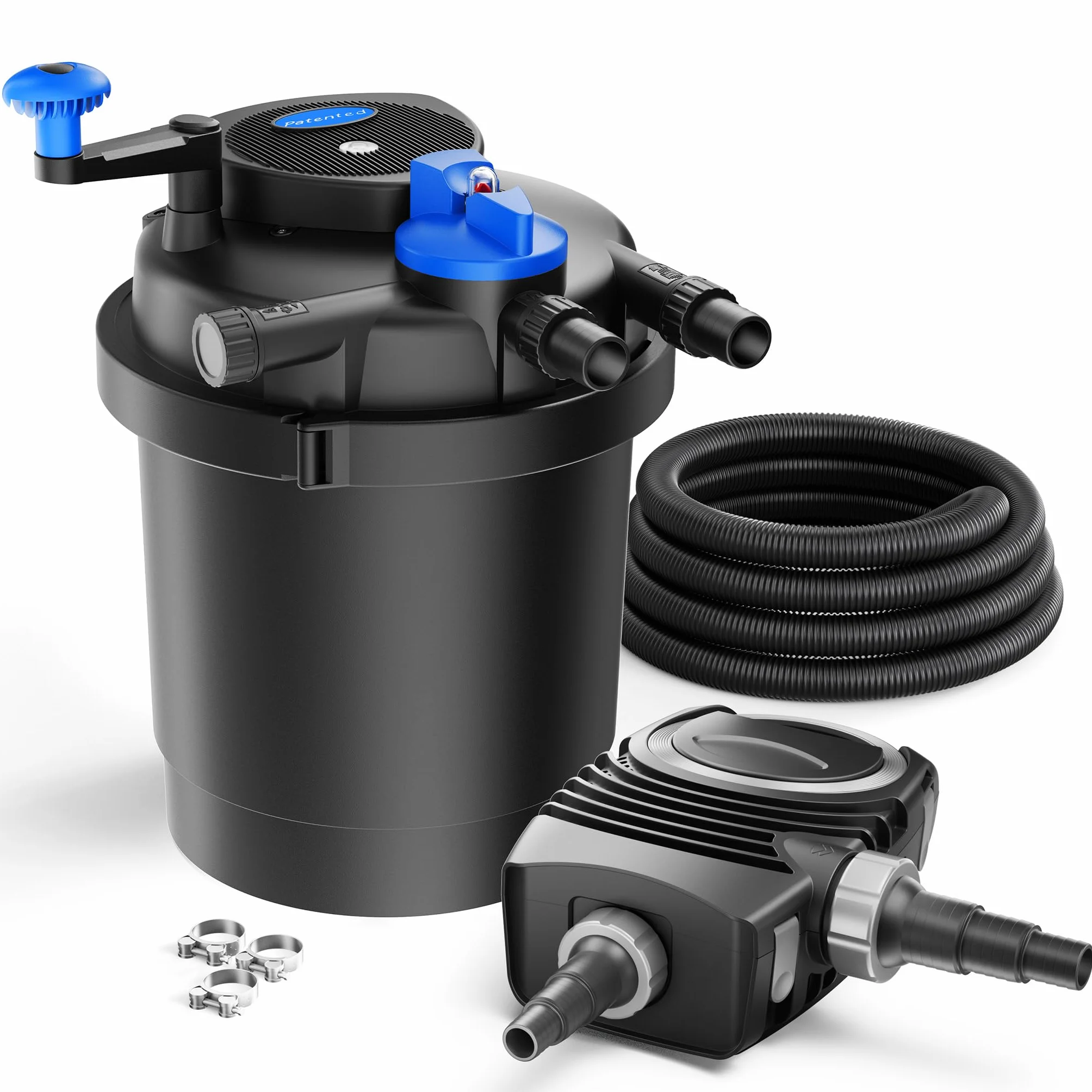 SunSun CPF-2500 SET 6000l 11W UVC NEO2800 Bomba Manguera Set de filtro para estanque