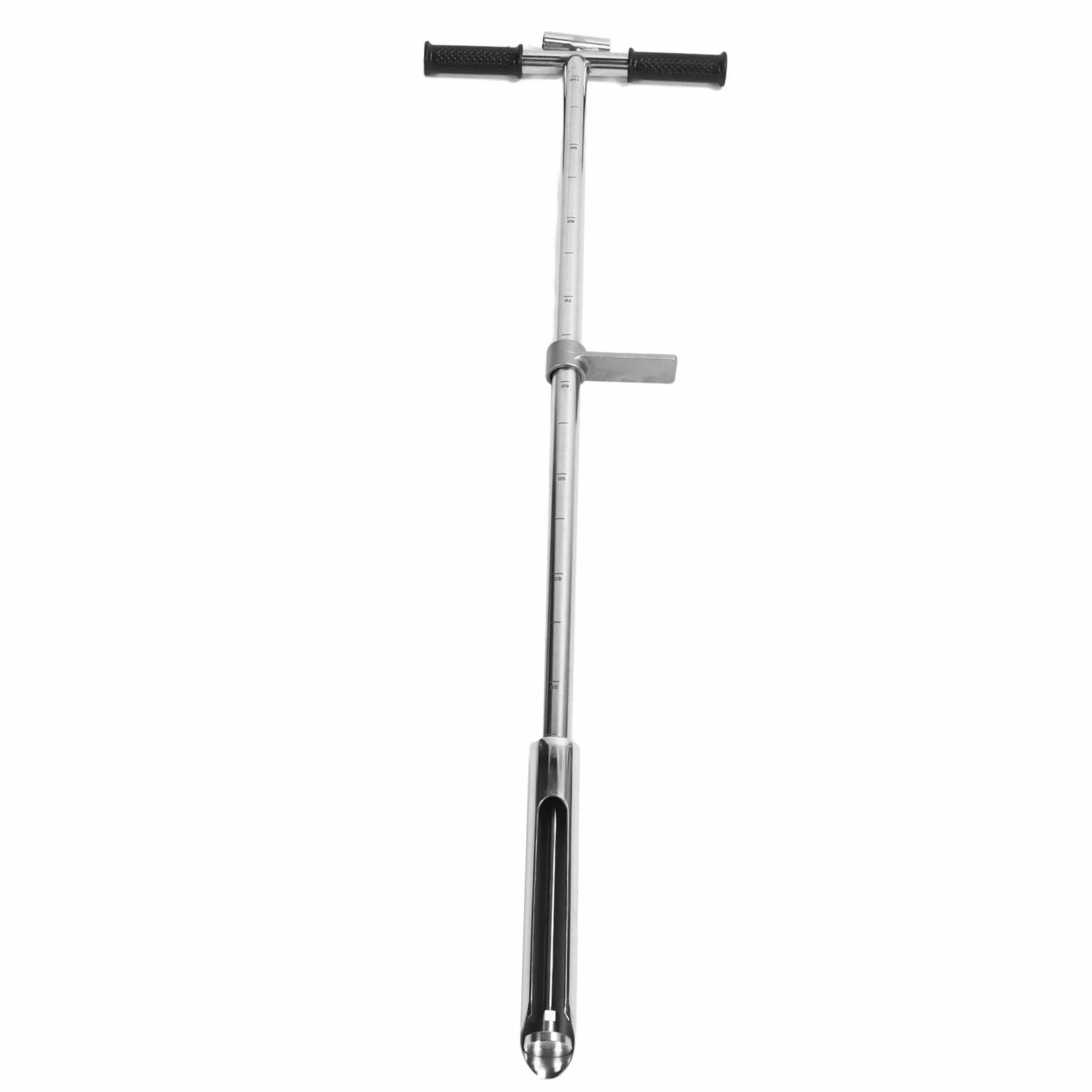 Herramienta de Muestreo de Suelo de Acero Inoxidable, 1 Metro, 38 mm, con Pedal, para Césped