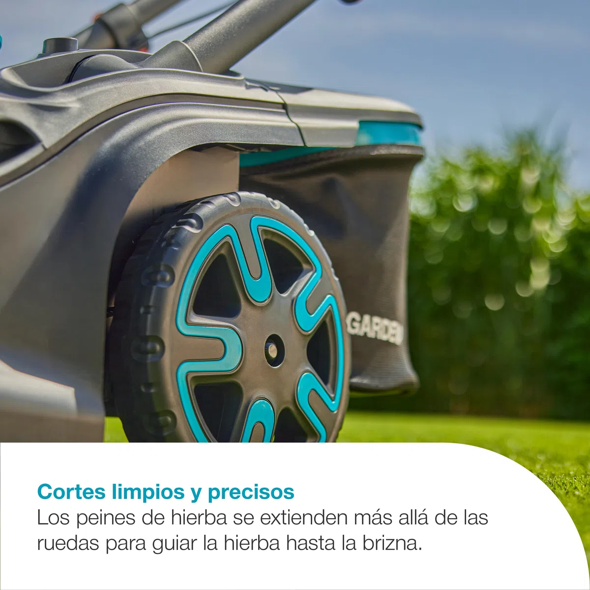 Gardena Cortacésped a batería PowerMax Duo 46/36V P4A Solo: Alto Rendimiento, Dos Cuchillas de Corte, para Espacios reducidos, Power Boost, Sin Cable (14646-55)