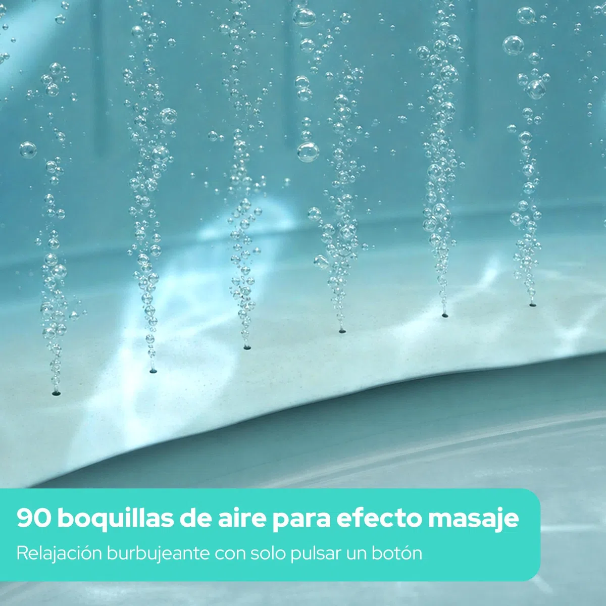 Arebos Bañera de hidromasaje con iluminación LED | SPA Hinchable | Interior y Exterior | 190x120 cm Ovalada | 2 Personas | 90 chorros de Masaje | con calefacción | 550 litros | Incl. Cubierta