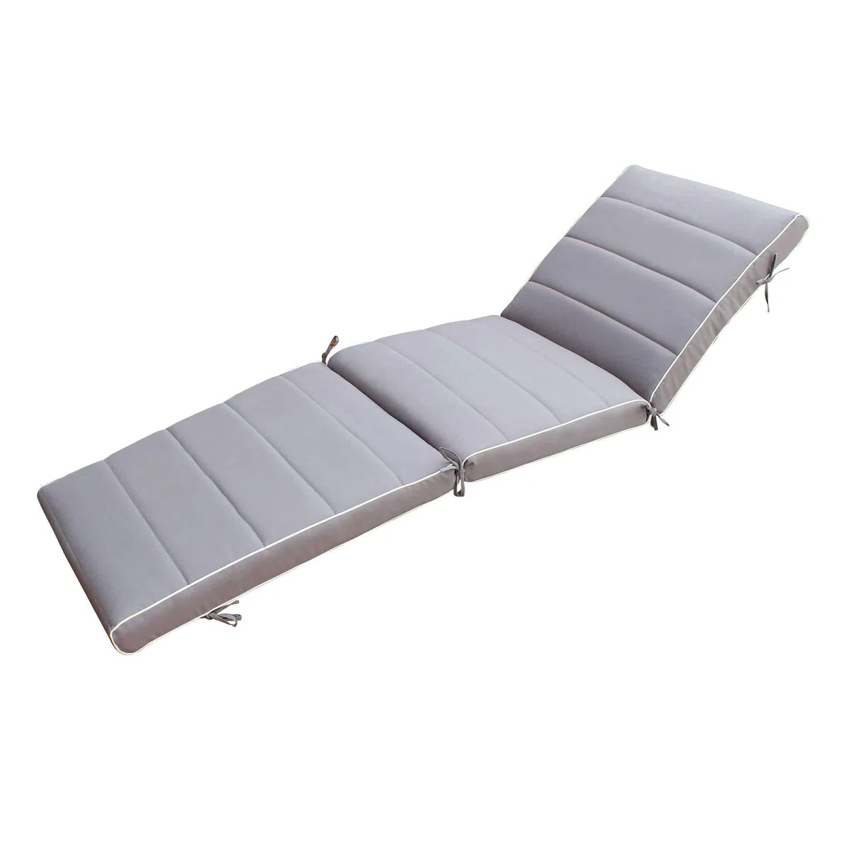 Cojín de poliéster desenfundable impermeable 185x57 cm para cuna de exterior - Tan