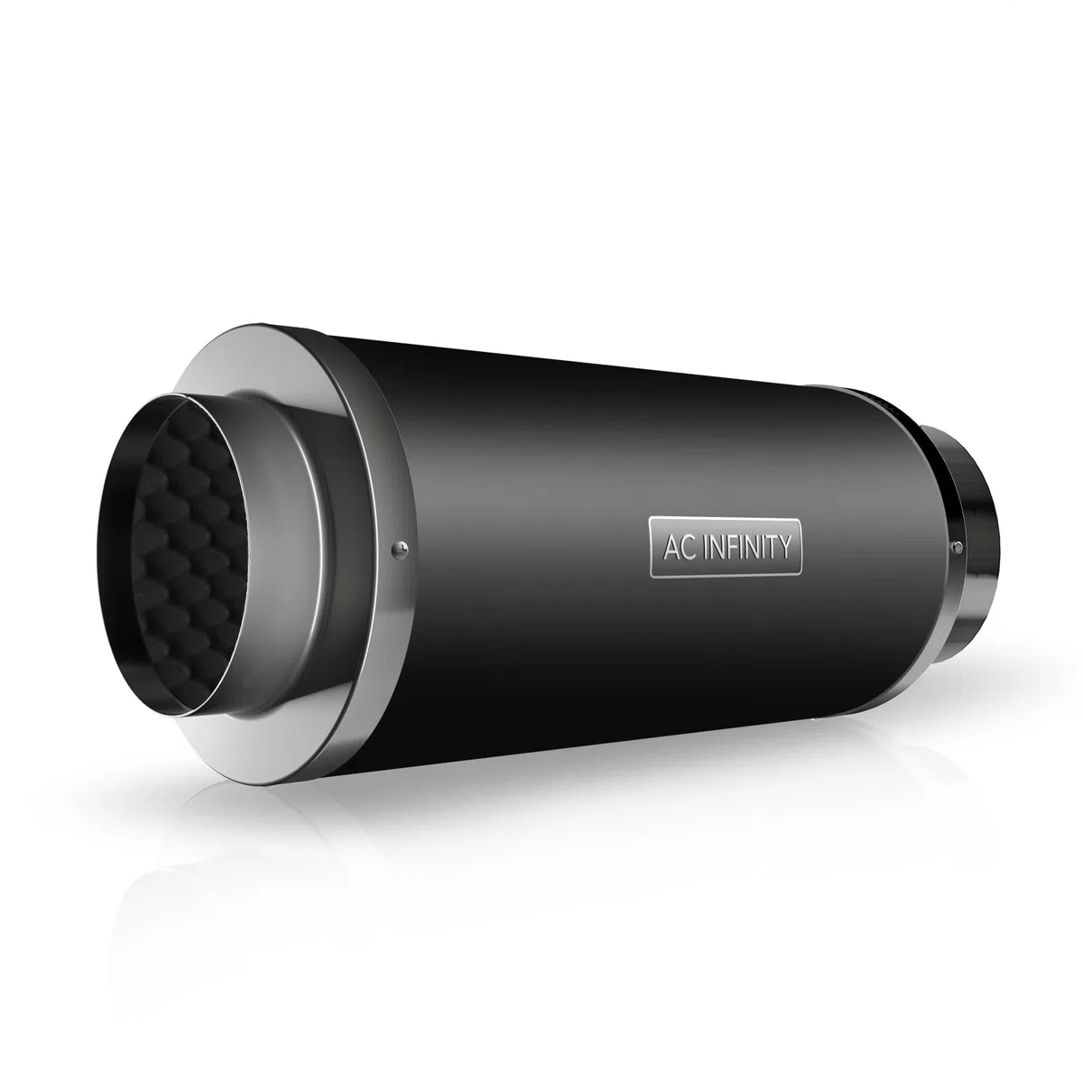 AC Infinity Silenciador 150mm de ventilador de conducto en línea, silenciador de reducción de ruido de para sistemas de ventilación hidropónicos de interior, tienda de cultivo