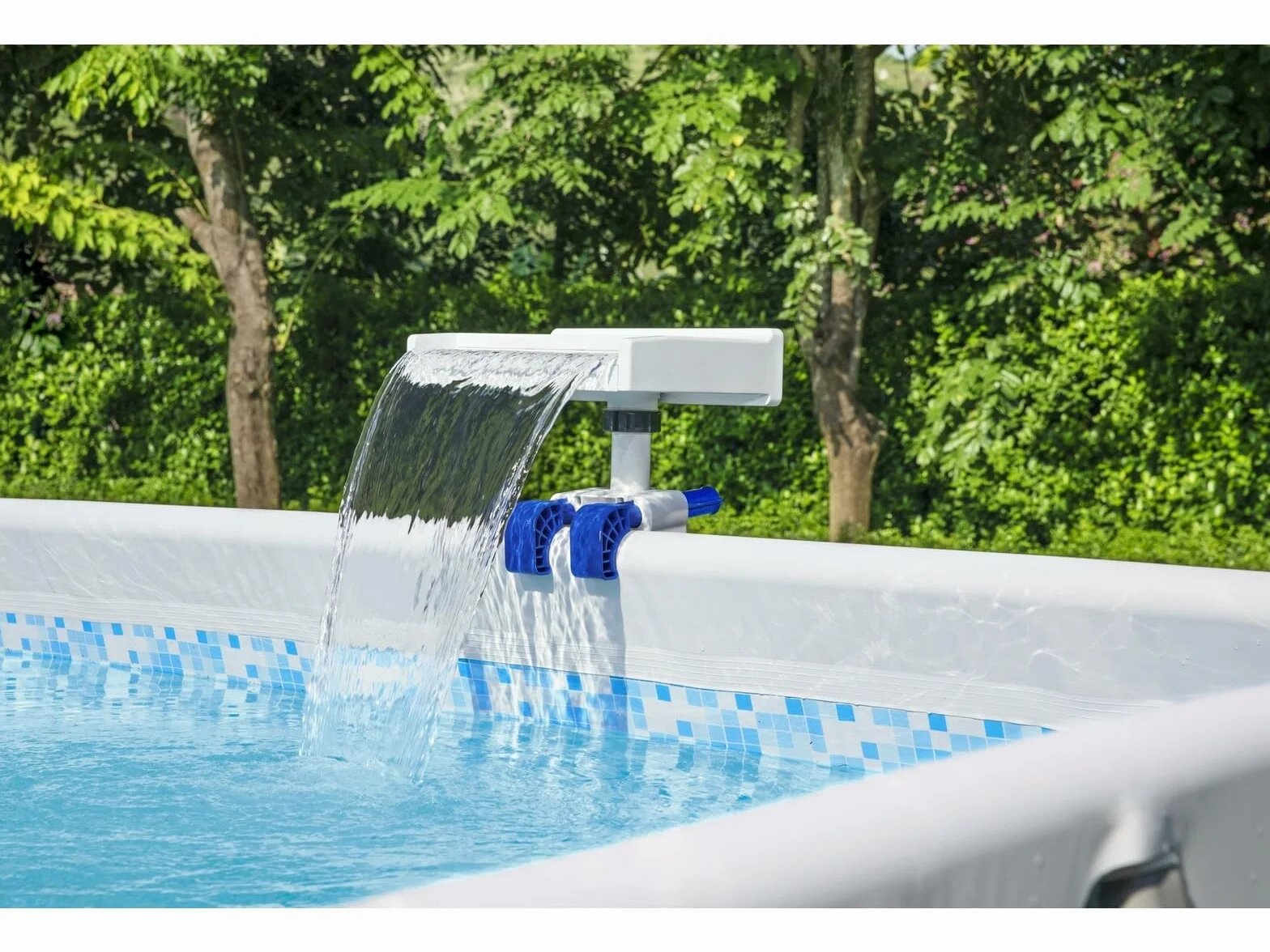 BESTWAY Cascada LED para Piscinas Elevadas Soothing 34,5x24x32 cm Blanco