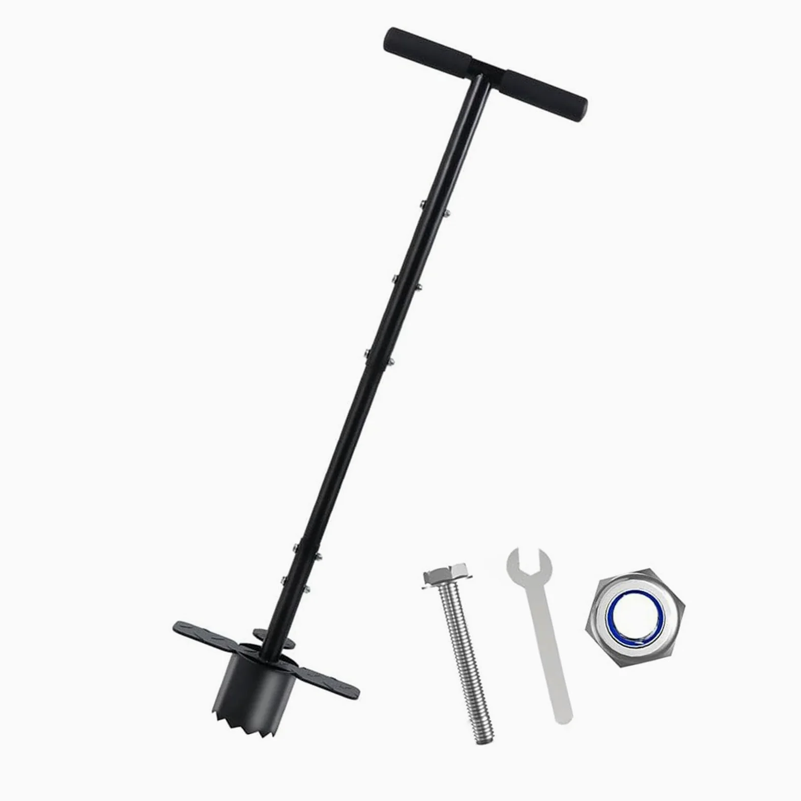 Implemento profesional de trasplante de suelo para cuidado y reparación de patio, construido con herramienta de transferencia de césped de metal resistente