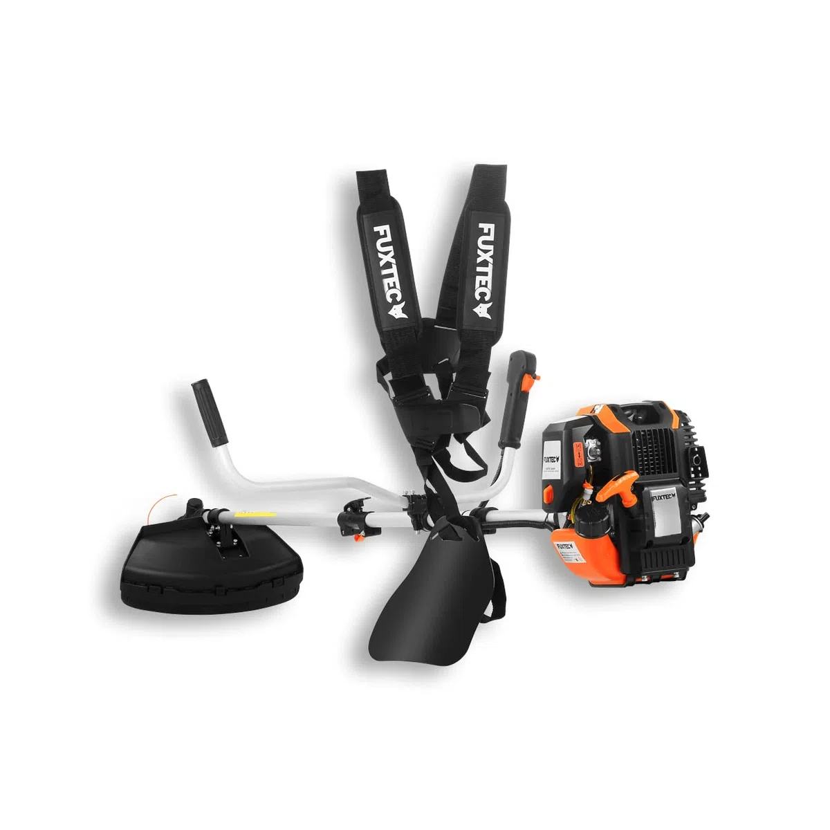 Desbrozadora Gasolina Fuxtec FX-4MS142-42,5cc, Multiherramienta 2 en 1 y Motor de 4 Tiempos - Cómodo Cortasetos, Correa, Cuchilla de 3 Dientes y Carrete de Doble Hilo incluidos