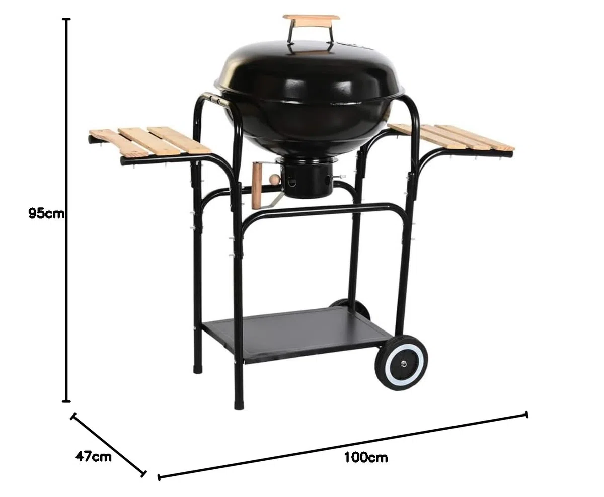 Barbacoa DKD Home Decor Madera Acero (100 x 47 x 95 cm)