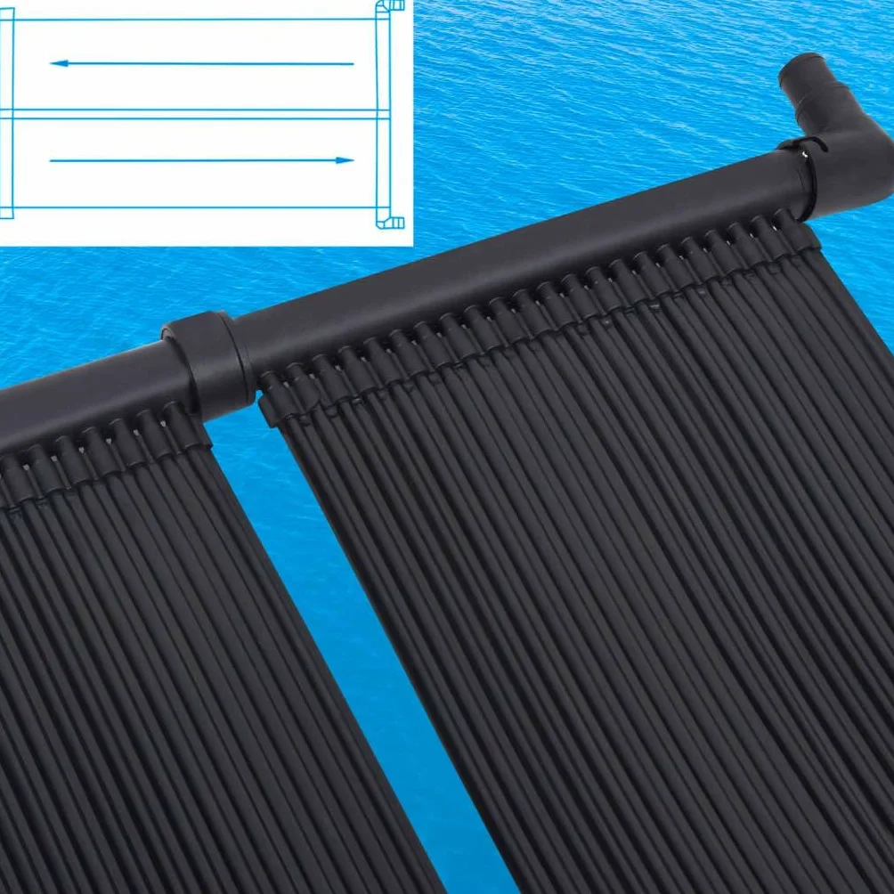 vidaXL 2X Panel Calentador Solar para Piscina Tapete Sistema de Calefacción Calentamiento Agua Caliente Sol de Energía Ecológicas 80x310 cm