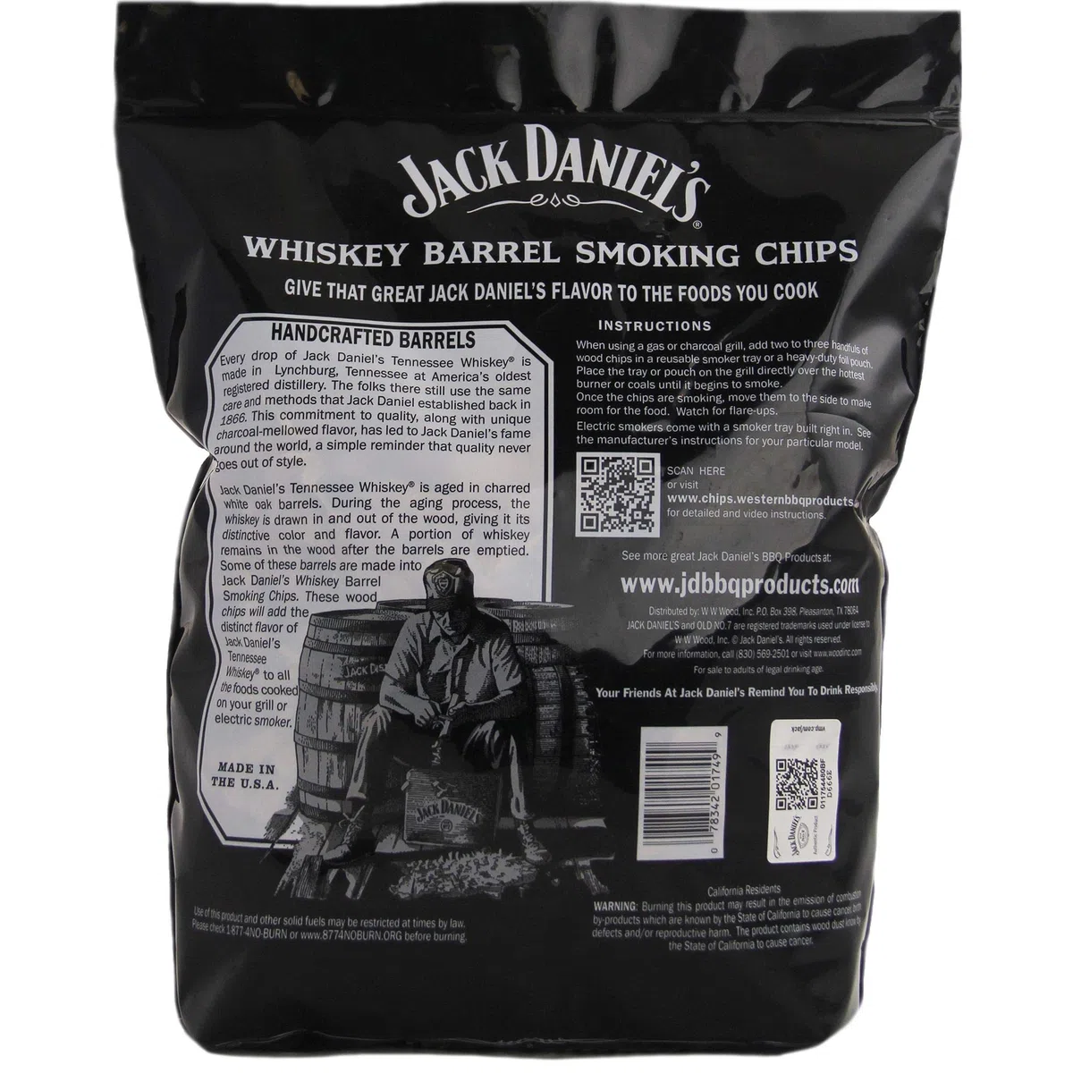 Jack Daniel's 01749 Chips de Madera para ahumar Barbacoa (Paquete de 2)