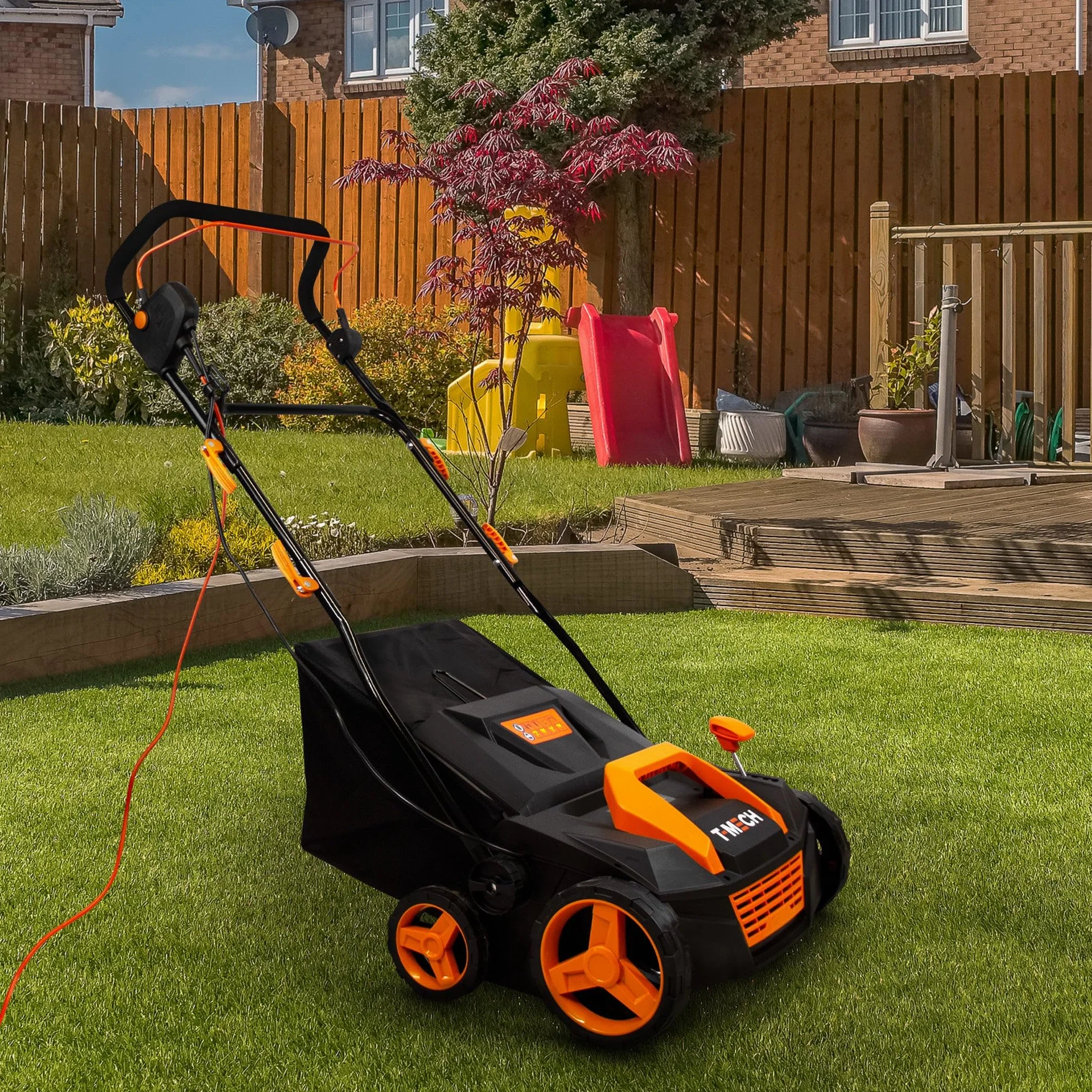 T-Mech Aspiradora Barredora Peinadora Cepilladora Escoba Cesped Artificial Eléctrica Barredor Limpiador Soplador Maquina Peinar Limpiar Cepillar Césped Artificial Eléctrico+Bolsa Recogida 50L,12.2kg