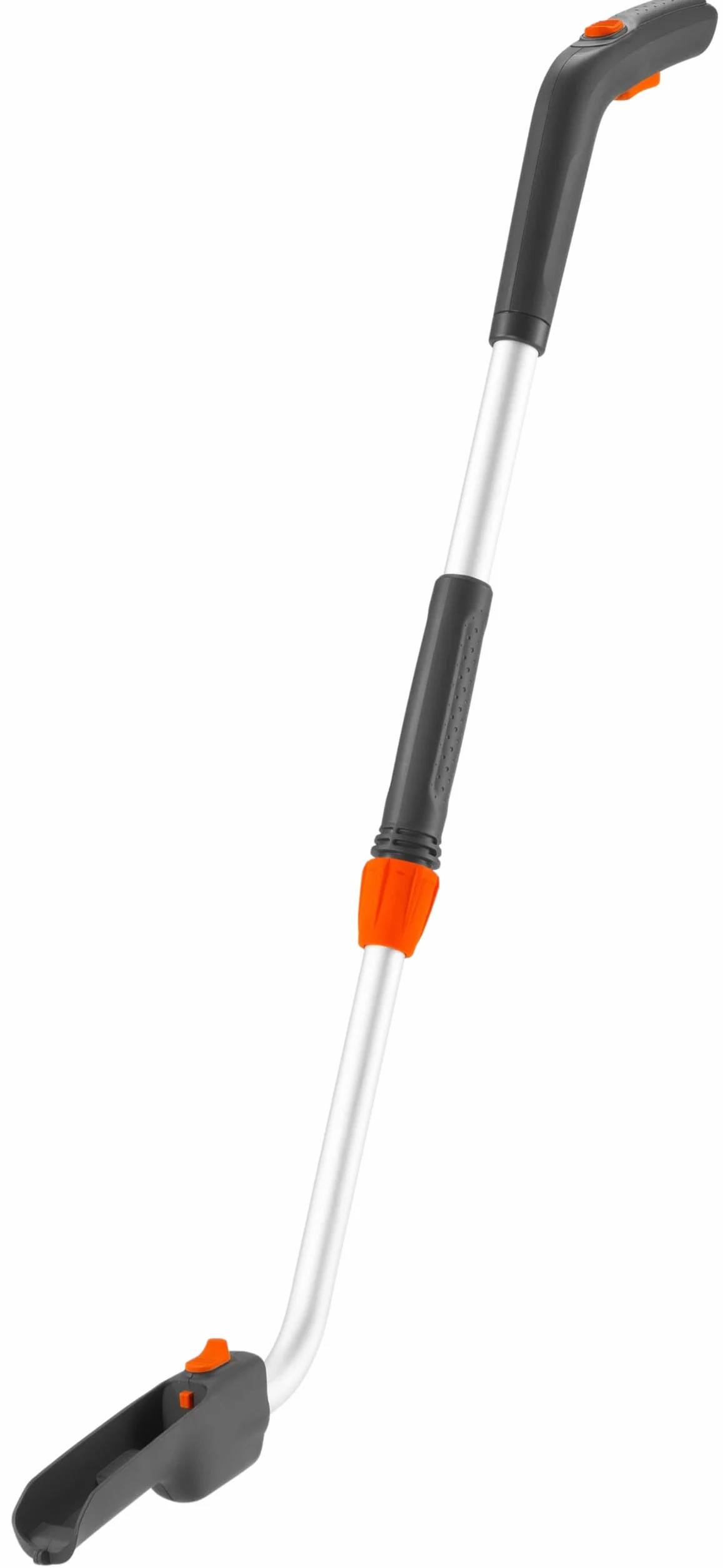 Gardena 09859-20 Mango telescópico con ruedas incluidas, accesorio para tijeras cortacésped para una postura erguida al cortar los bordes del césped, Turquesa/Negro/Naranja